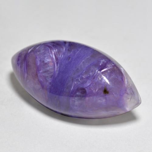 Charoïte Violet pourpre velour léger naturelle Marquise, 15.14 ct, Opaque