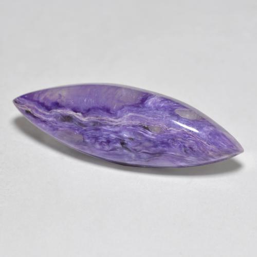 Charoïte violet naturelle marquise, 7,83 ct, opaque