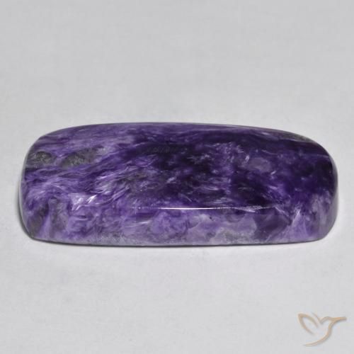 Charoïte Violet moyen-foncé naturelle Coussin, 37.13 ct, Opaque