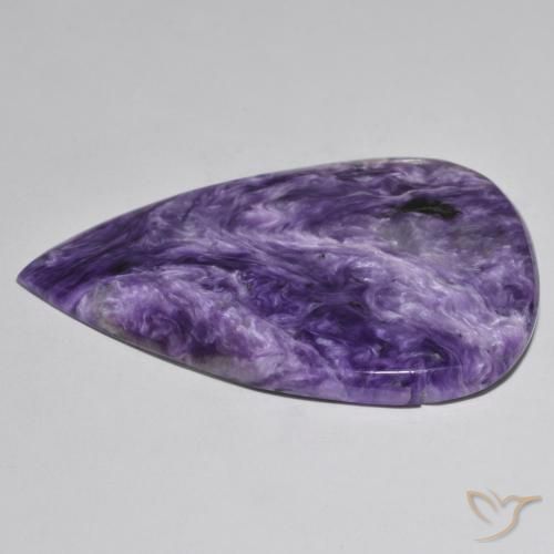 Charoïte Violet moyen naturelle En forme de poire, 104.77 ct, Opaque