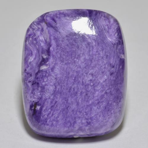 Charoïte Violet pourpre velours naturelle Coupe coussin, 23.02 ct, Opaque