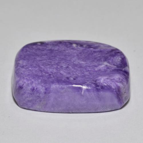 Charoïte Violet pourpre velours naturelle Coupe coussin, 23.02 ct, Opaque