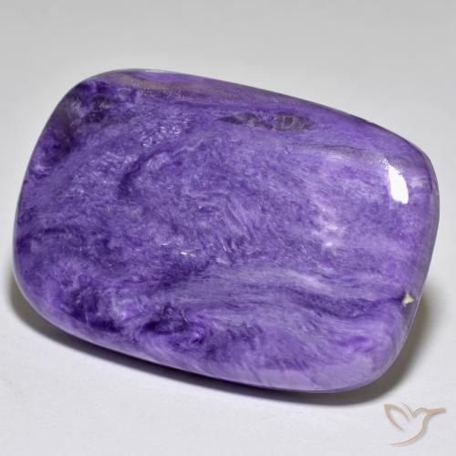 53.26ct Naturel Violet pourpre velour léger Charoïte, Coussin, Opaque
