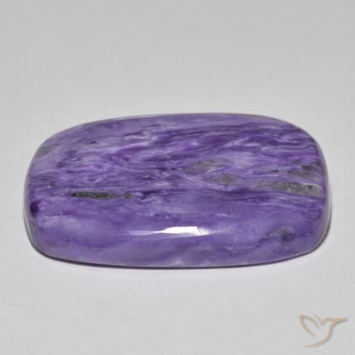 Charoïte Violet moyen-foncé naturelle Coussin, 45.54 ct, Opaque