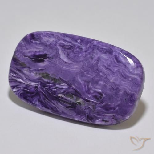 Charoïte Violet foncé naturelle Coussin, 54.42 ct, Opaque