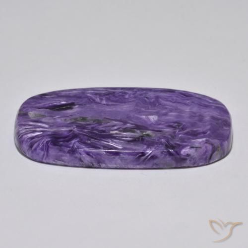 Charoïte Violet foncé naturelle Coussin, 54.42 ct, Opaque