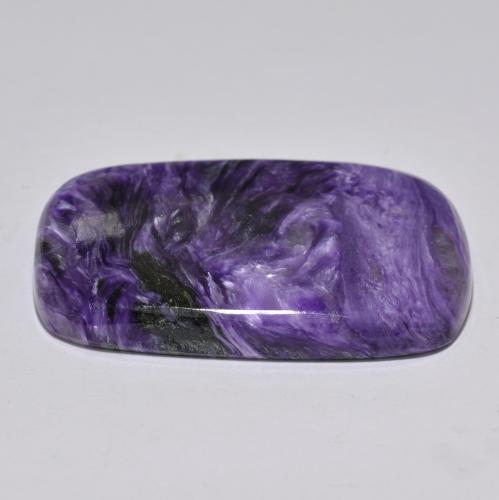 Charoïte Violet moyen naturelle Coupe coussin, 80.27 ct, Opaque