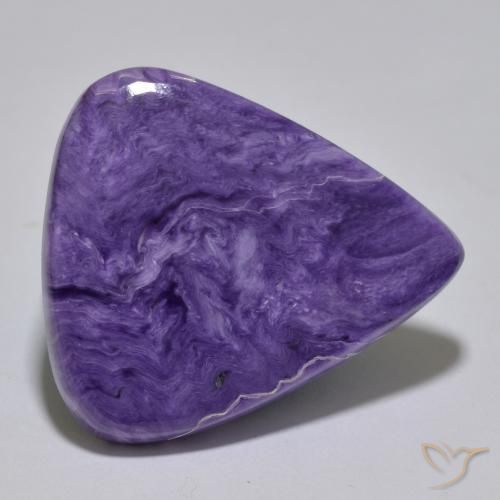 Charoïte Violet foncé naturelle En forme de poire, 36.06 ct, Opaque