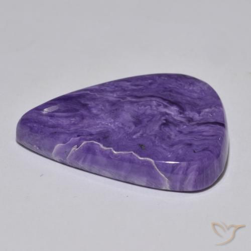 Charoïte Violet foncé naturelle En forme de poire, 36.06 ct, Opaque