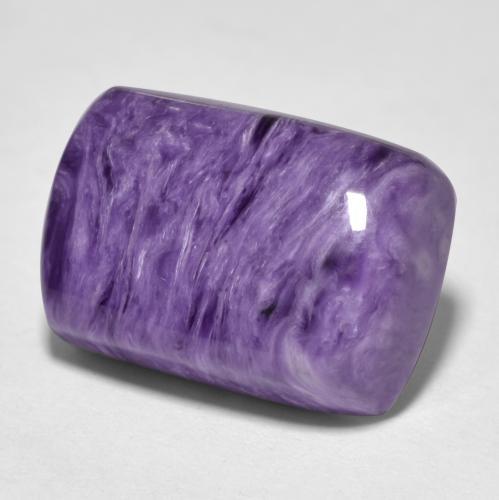 Charoïte violet naturelle coupe coussin, 9,19 ct, opaque