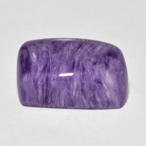Charoïte violet naturelle coupe coussin, 9,19 ct, opaque