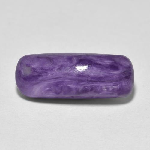 Charoïte violet naturelle coupe coussin, 4,66 ct, opaque