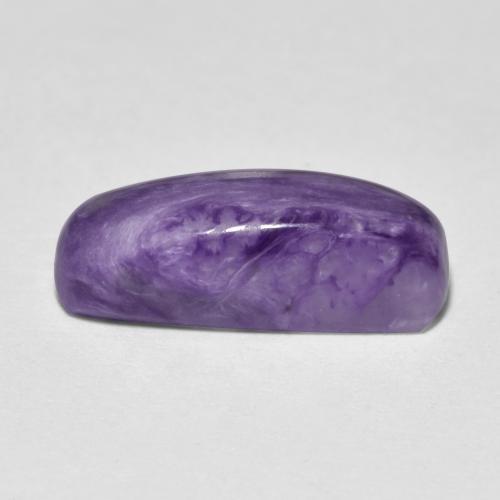 Charoïte violet naturelle coupe coussin, 4,66 ct, opaque
