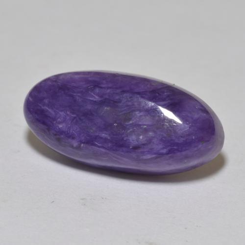 Charoïte Violet moyen naturelle Coupe ovale, 6.37 ct, Opaque
