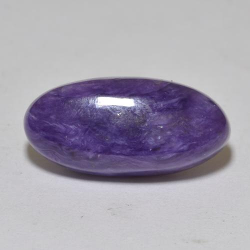 Charoïte Violet moyen naturelle Coupe ovale, 6.37 ct, Opaque