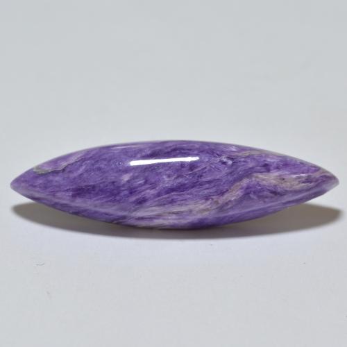 Charoïte Violet foncé naturelle Marquise, 11.86 ct, Opaque