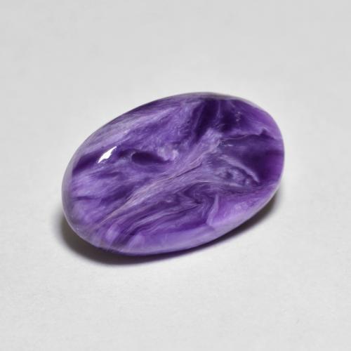 Charoïte Violet moyen naturelle Coupe ovale, 2.97 ct, Opaque
