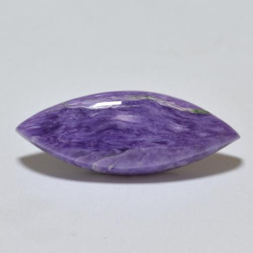Charoïte violet foncé naturelle marquise, 5,45 ct, opaque