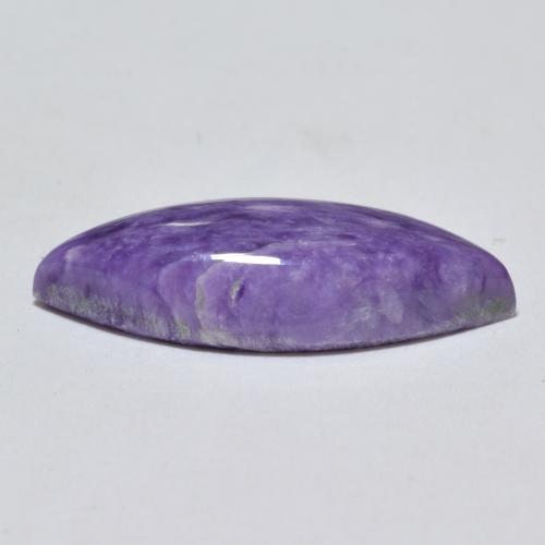 Charoïte violet foncé naturelle marquise, 5,45 ct, opaque