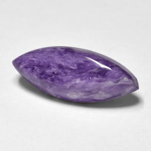 Charoïte Violet foncé naturelle Marquise, 5.14 ct, Opaque
