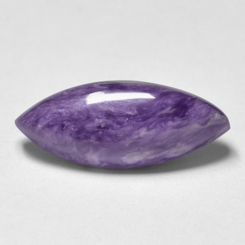 Charoïte Violet foncé naturelle Marquise, 5.14 ct, Opaque