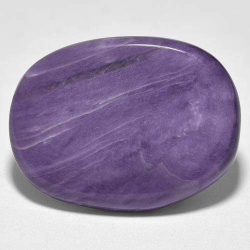 Charoïte violet naturelle coupe ovale, 15,18 ct, opaque