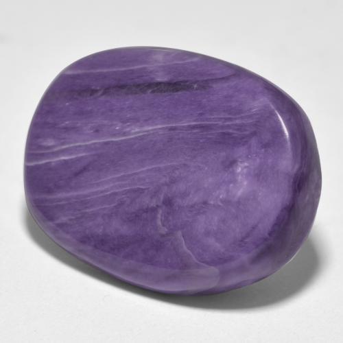 Charoïte violet naturelle coupe ovale, 15,18 ct, opaque