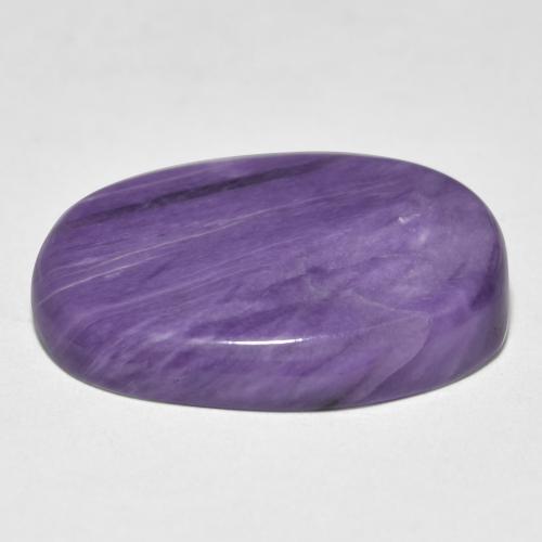 Charoïte violet naturelle coupe ovale, 15,18 ct, opaque