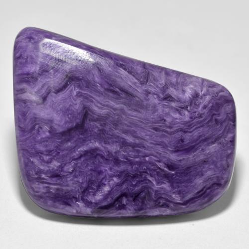 Charoïte Violet foncé naturelle Forme fantaisie, 35.97 ct, Opaque