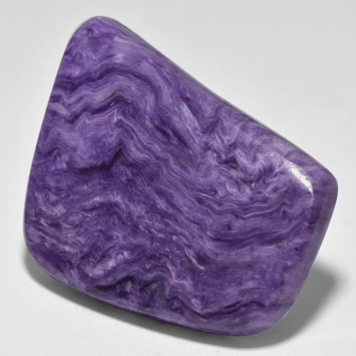 Charoïte Violet foncé naturelle Forme fantaisie, 35.97 ct, Opaque
