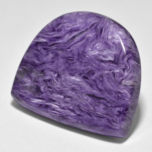 Charoïte violet naturelle forme fantaisie, 35,16 ct, opaque