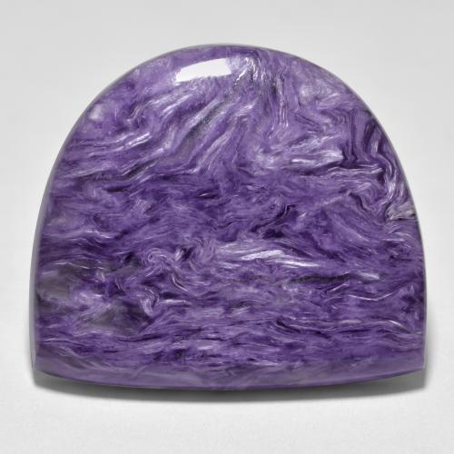 Charoïte violet naturelle forme fantaisie, 35,16 ct, opaque