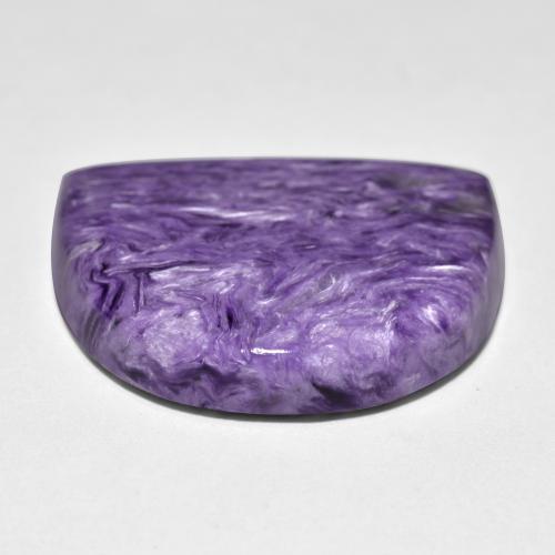 Charoïte violet naturelle forme fantaisie, 35,16 ct, opaque