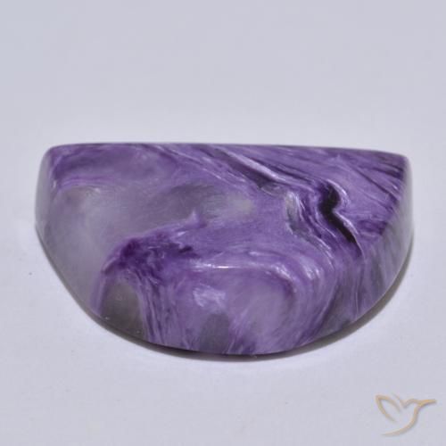 Charoïte Violet foncé naturelle Fantaisie, 16.25 ct, Opaque