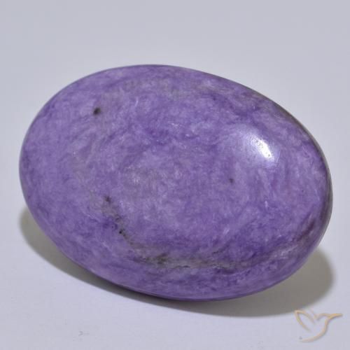 34.16ct Naturel Violet moyen Charoïte, ovale, Opaque