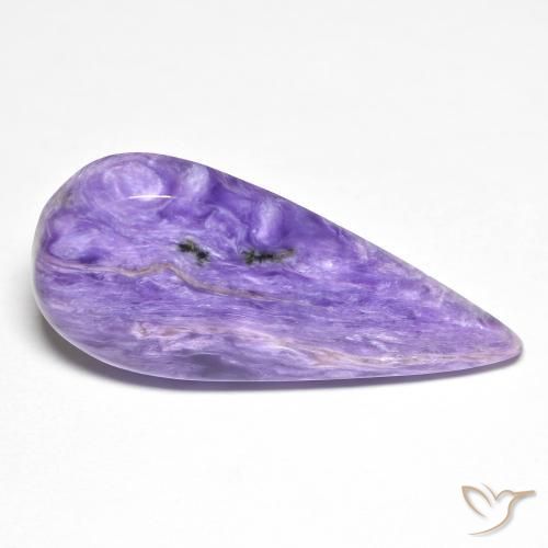 Charoïte Violet moyen naturelle En forme de poire, 12.05 ct, Opaque