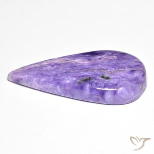 Charoïte Violet moyen naturelle En forme de poire, 12.05 ct, Opaque