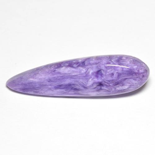 Charoïte violet moyen naturelle en forme de poire, 9,95 ct, opaque