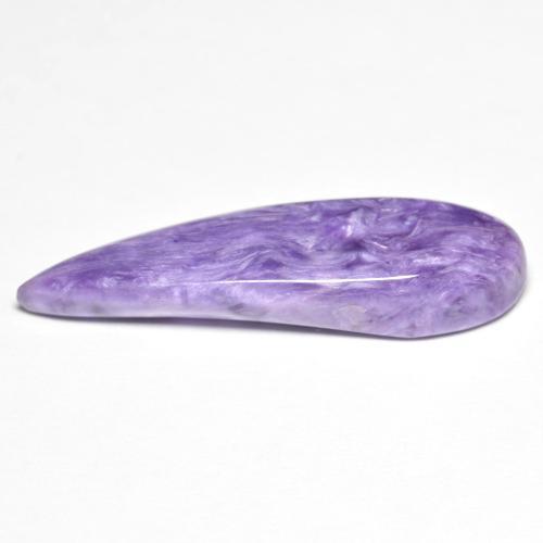 Charoïte violet moyen naturelle en forme de poire, 9,95 ct, opaque