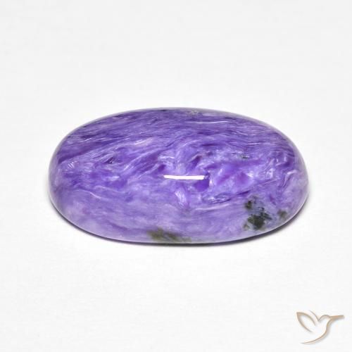 Charoïte violet naturelle coupe ovale, 7,11 ct, opaque