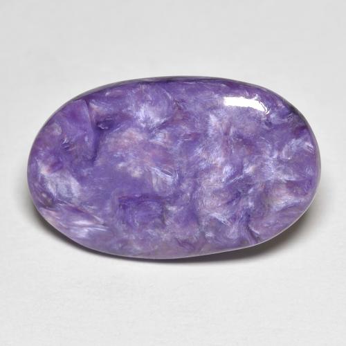 Charoïte Violet moyen naturelle Coupe ovale, 8.48 ct, Opaque