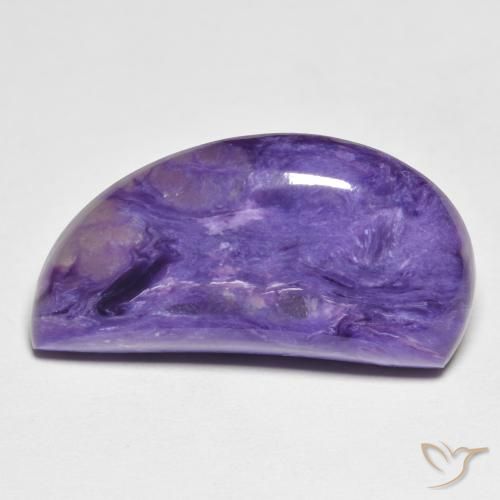 12.59ct Naturel Medium Dark-Violet Charoïte, Fantaisie, Opaque