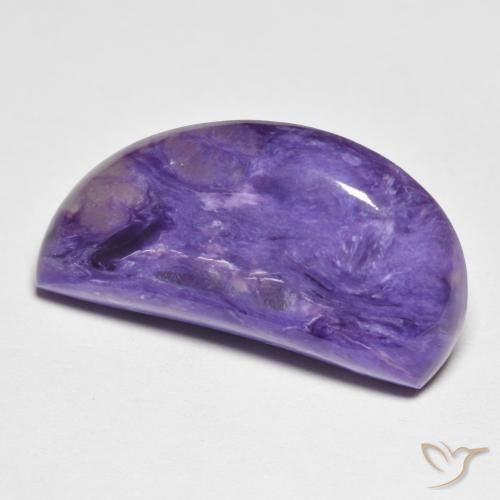 Charoïte Medium Dark-Violet naturelle Fantaisie, 12.59 ct, Opaque