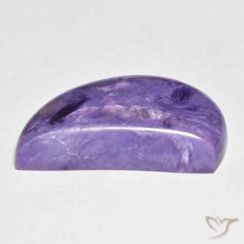 Charoïte Medium Dark-Violet naturelle Fantaisie, 12.59 ct, Opaque