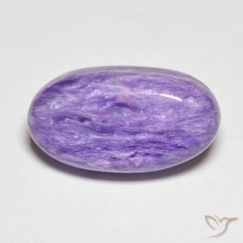 7.23ct Naturel Violet moyen Charoïte, ovale, Opaque