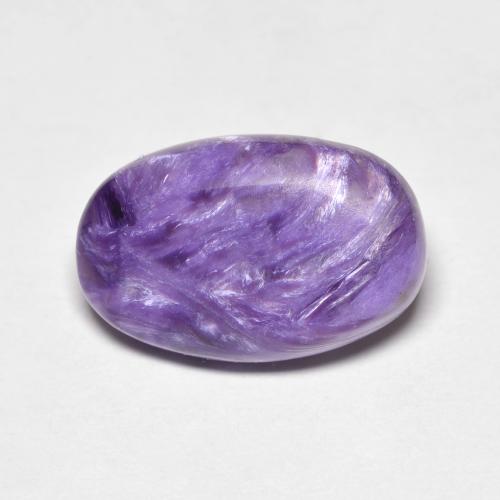 Charoïte violet naturelle coupe ovale, 5,19 ct, opaque