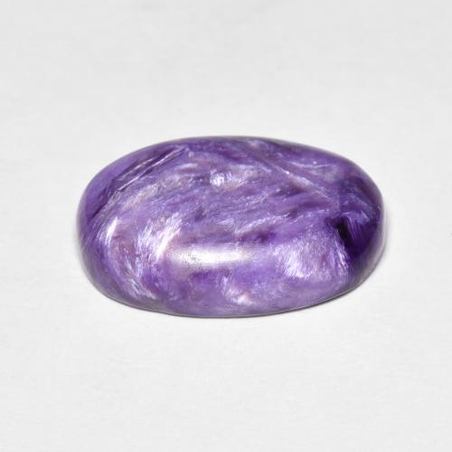 Charoïte violet naturelle coupe ovale, 5,19 ct, opaque