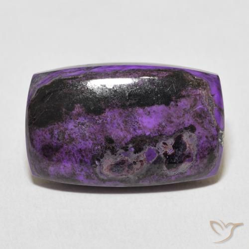 15.40ct Naturel Violet foncé Charoïte, Coussin, Opaque