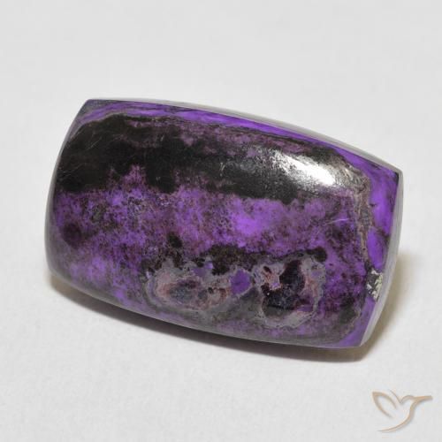 Charoïte Violet foncé naturelle Coussin, 15.40 ct, Opaque