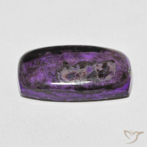 Charoïte Violet foncé naturelle Coussin, 15.40 ct, Opaque